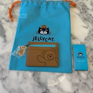 Jellycat Tan Card Holder with Keychain